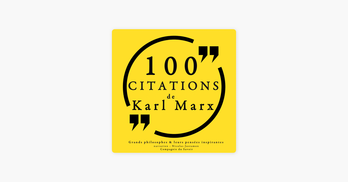 100 Citations De Karl Marx Sur Apple Books