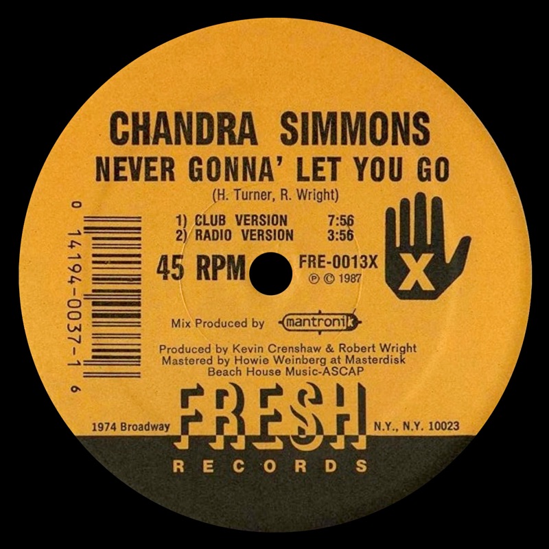 Never Gonna Let You Go Four Washington Never Gonna' Let You Go (Duet Radio Version) - Chandra Simmons: Song