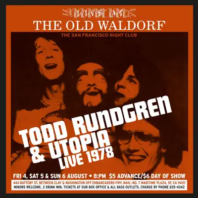 Live at the Old Waldorf, San Francisco: August 1978 (Deluxe Edition) - Todd Rundgren Live at the Old Waldorf, San Francisco: August 1978 (Deluxe Edition) - Todd Rundgren