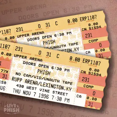 Phish: 11/07/96 Rupp Arena, Lexington, KY (Live) - Phish