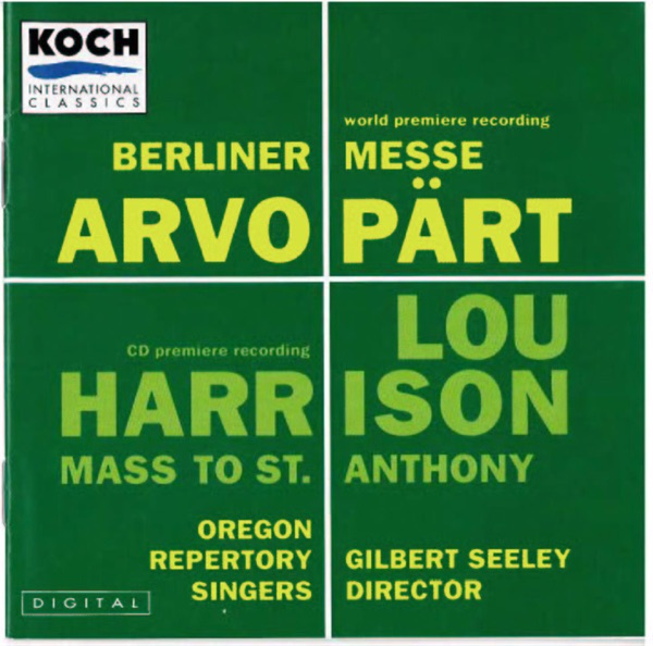 Masses Of Arvo Part And Lou Harrison
