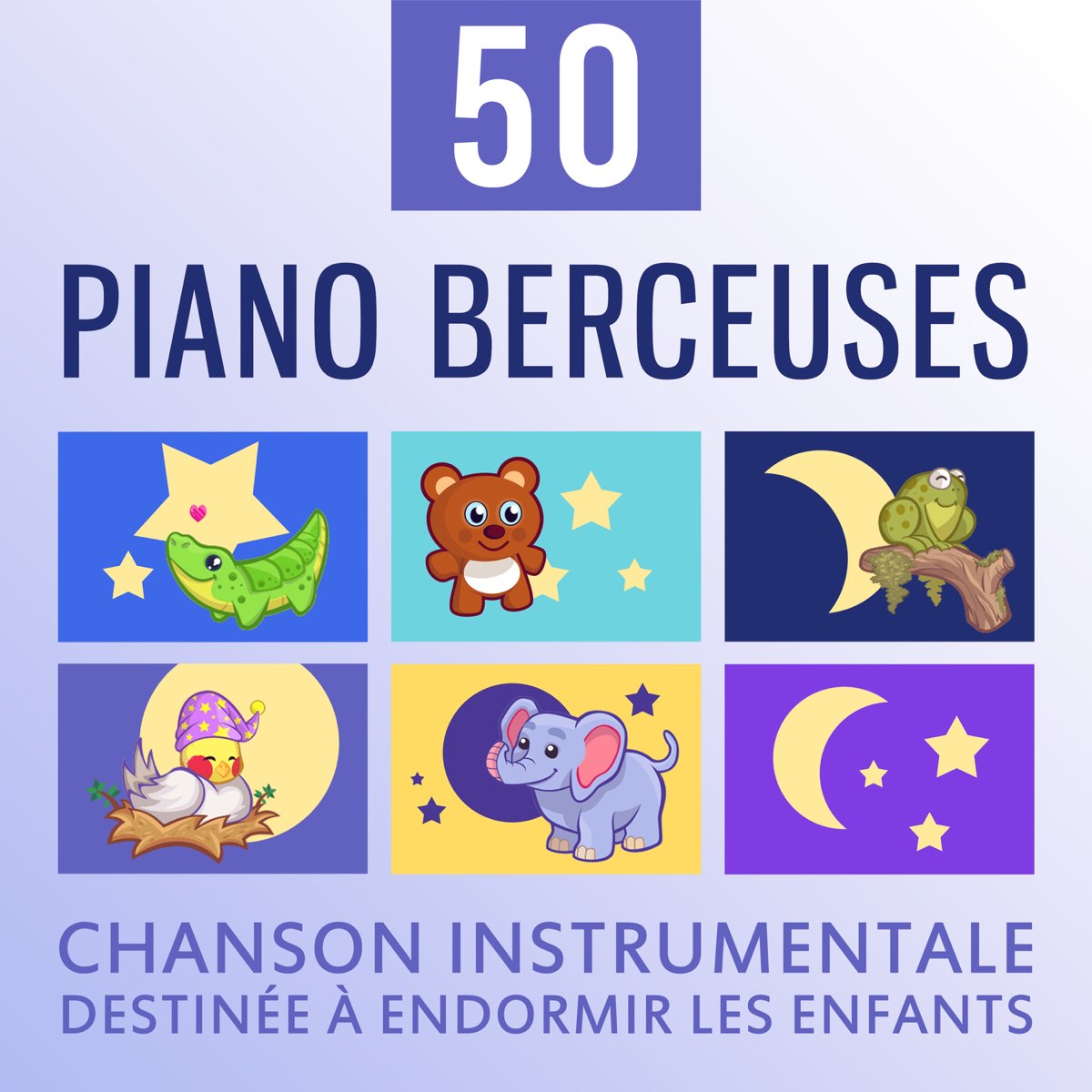 50 Piano berceuses: Chanson instrumentale destinée à endormir les enfants -  Calmer et bercer bébé, Musicothérapie par la musique relaxante, Douce et  apaisante par Piano musique académie pour bébé sur Apple Music