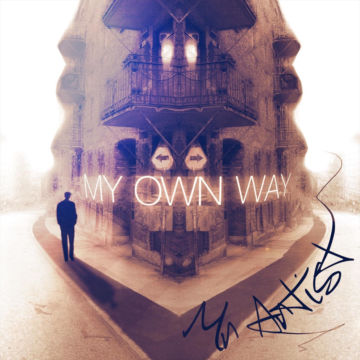 My own way. Album Art on my own. Mr inbetween Art. Anomy the way of Mr. wonderful.