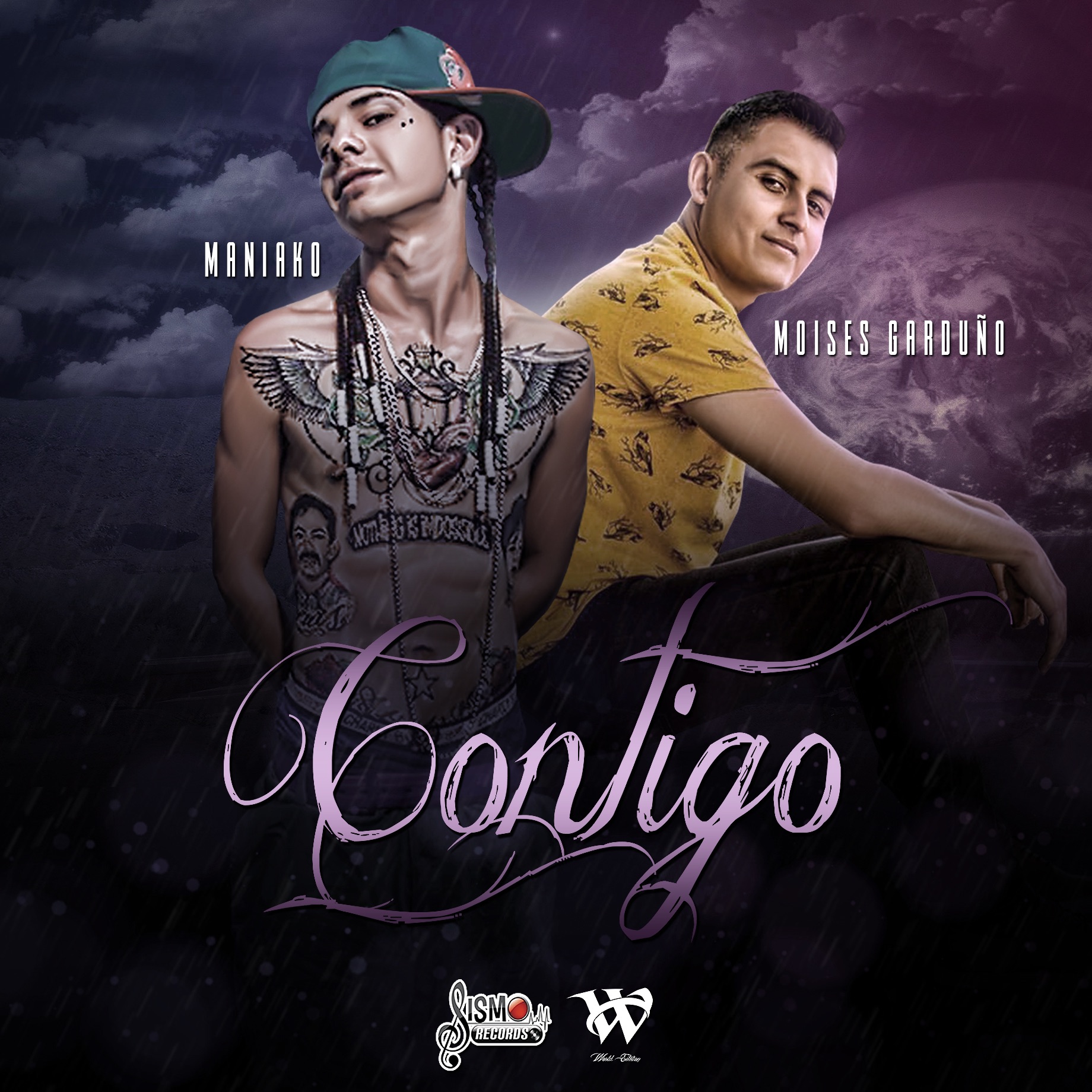 Contigo (feat. Maniako) - Single by Moises Garduño album cover
