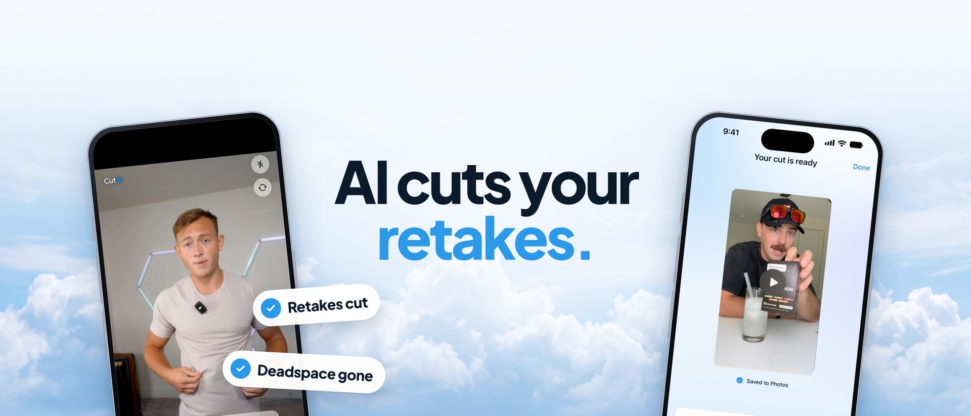 CutAI - AI Video Editor product page header