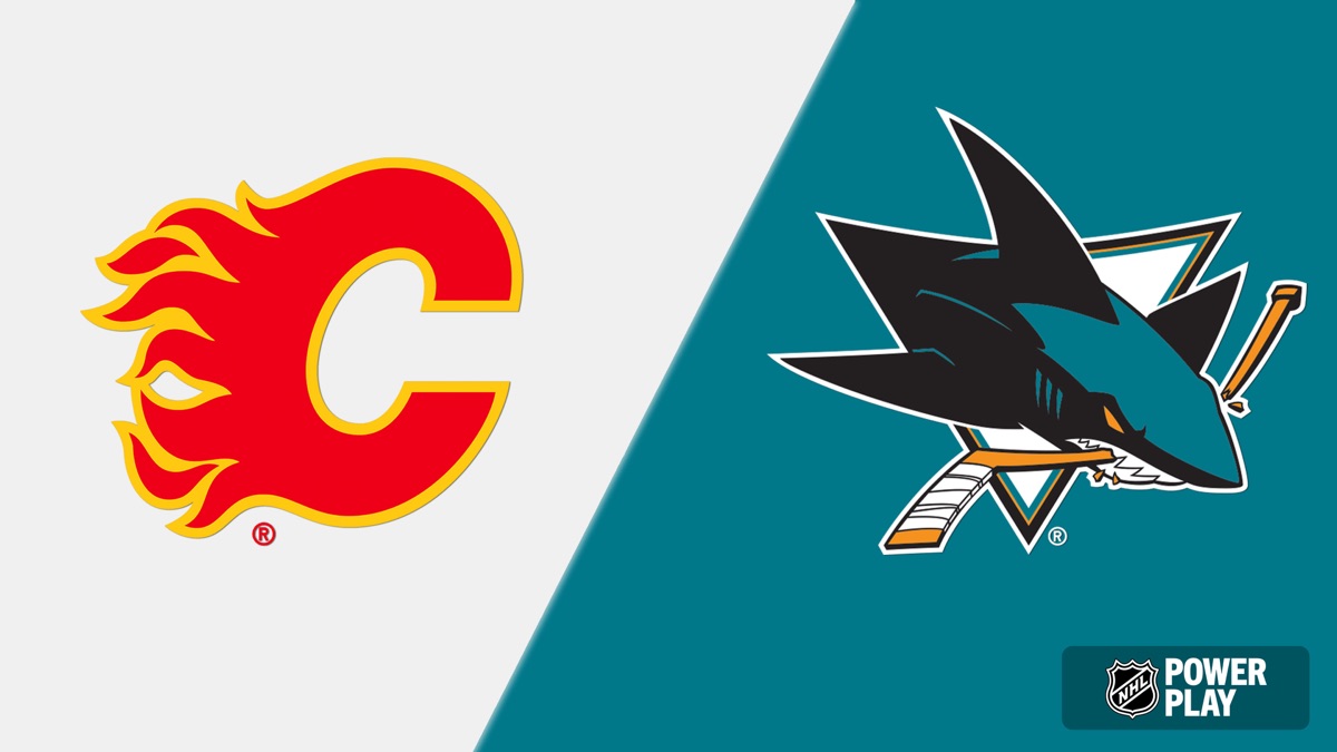 Calgary Flames vs. San Jose Sharks NHL Hockey Apple TV