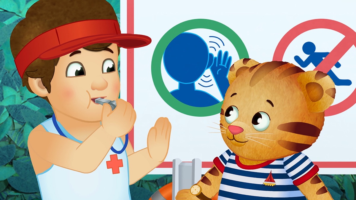 Daniel Tiger's Neighborhood Daniel Follows The Rules At The Pool Daniel Follows the Rules at the Pool/Daniel’s First Swim Class - Daniel