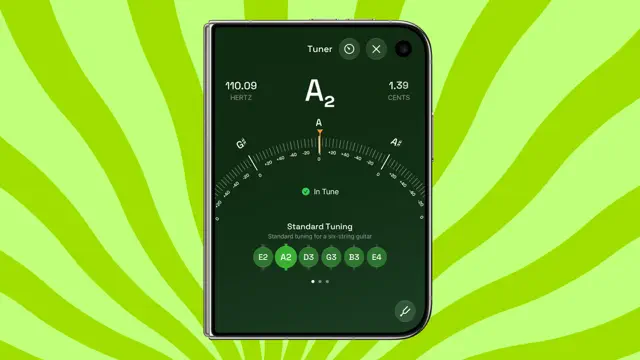 Guitar Tuner on iPhone Duo