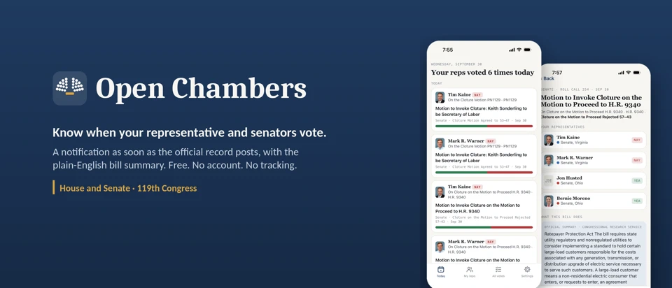 Open Chambers App Store product page header