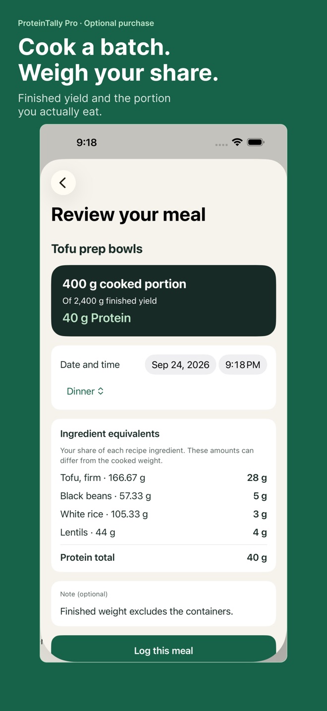 ProteinTally: Protein Tracker screenshot 4