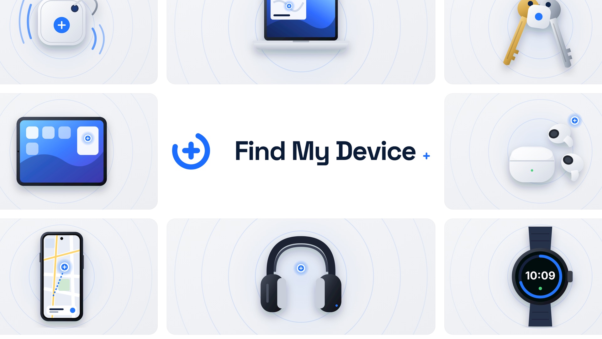 Find My Device₊ product page header