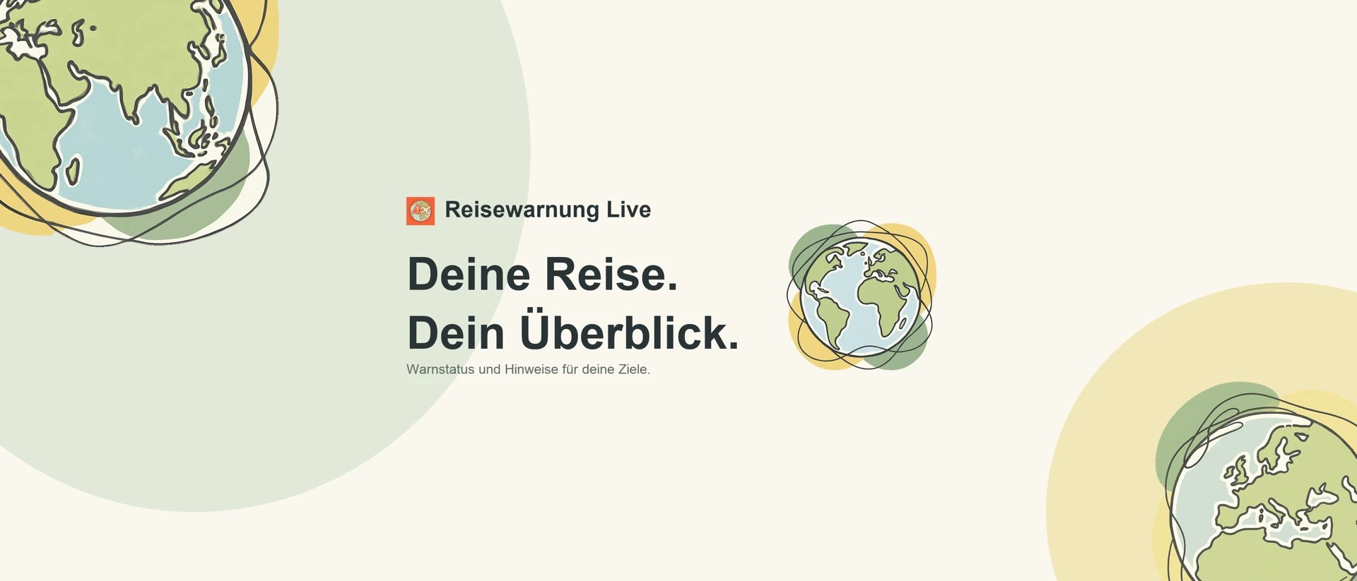Reisewarnung Live product page header