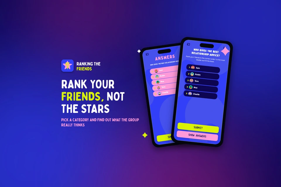 Ranking the Friends Party Game App Store search result