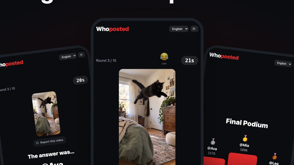 Whoposted App Store product page header