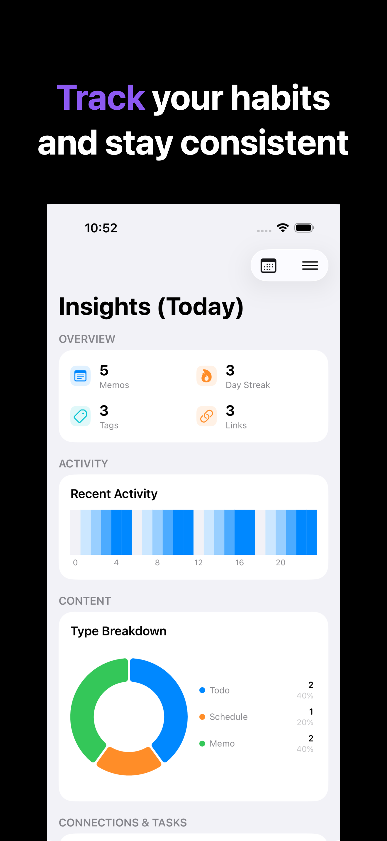 Notone - シンプルなメモAI Agent iOS screenshot 5 showing app interface