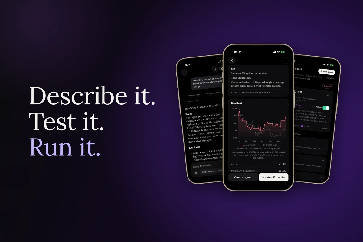Cubrik AI - Crypto Agent search result