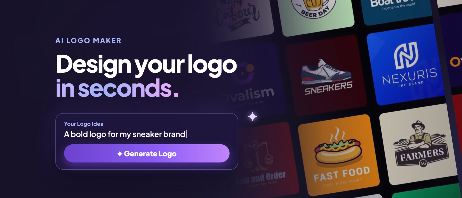 AI Logo Maker: Design & Create product page header