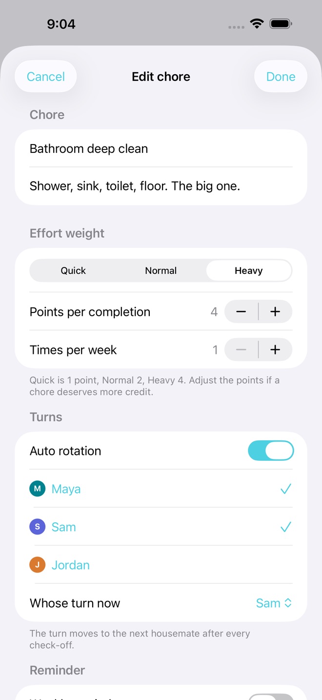 FairShare: Home Chores screenshot 2