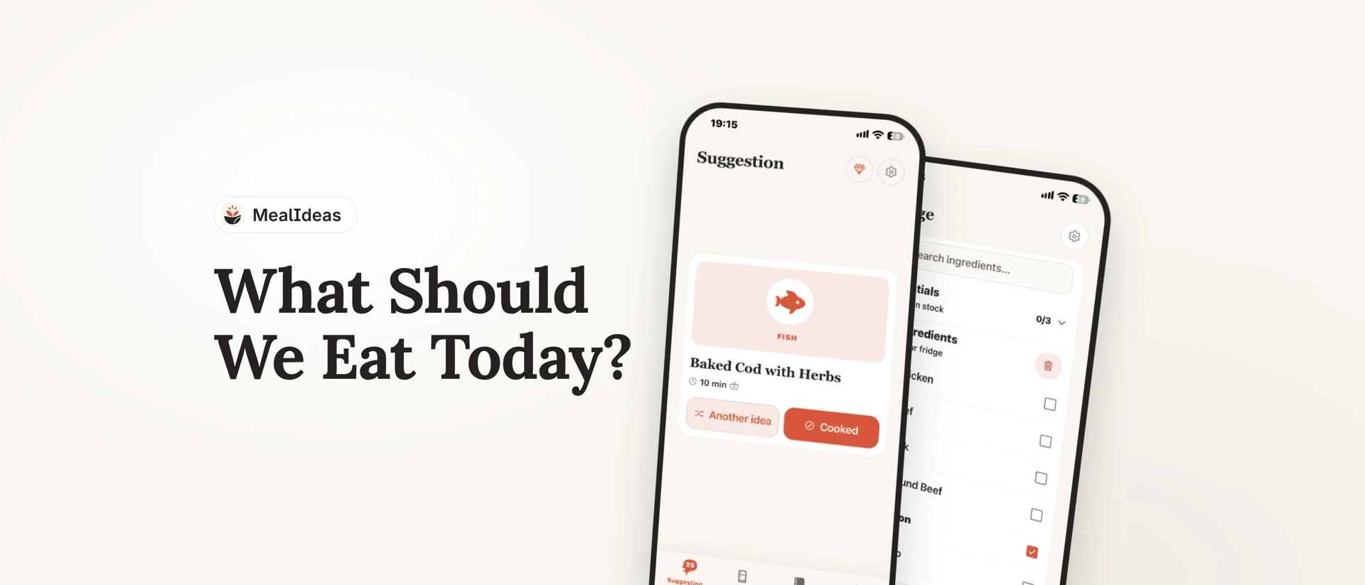 MealIdeas: What to Cook product page header