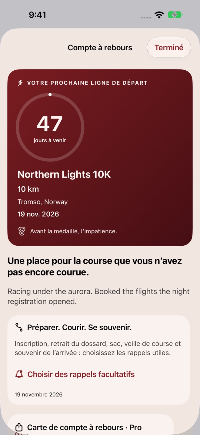 RaceShelf : carnet du coureur capture d’écran 5