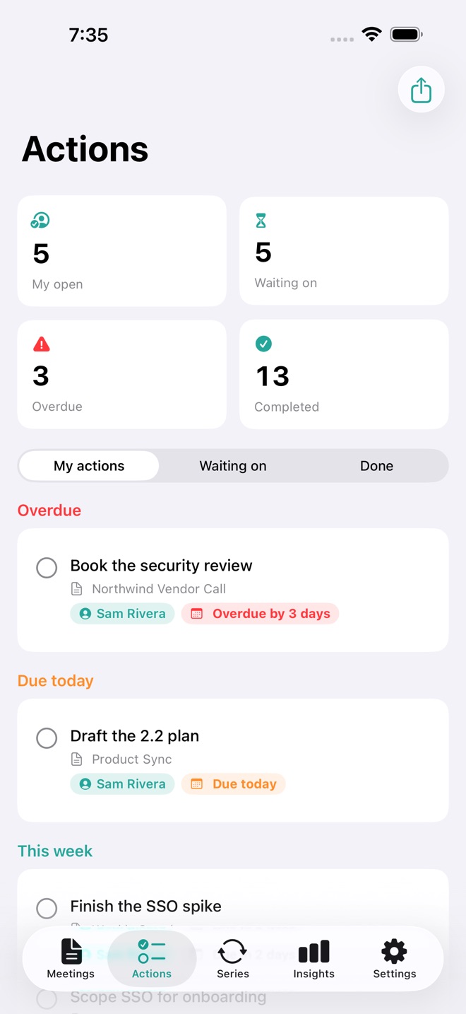 MinuteMade: Meeting Notes screenshot 4