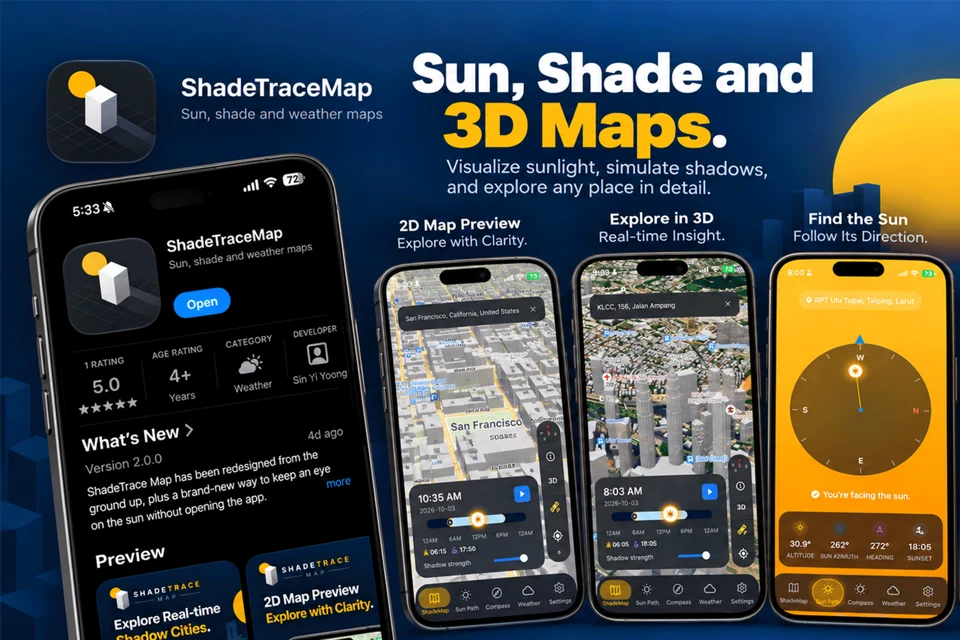 ShadeTraceMap App Store search result