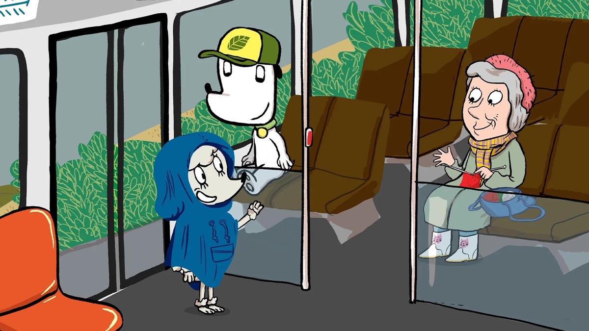 Ib gets on the bus - Ib the Dog (Series 3, Episode 21) - Apple TV (UK)