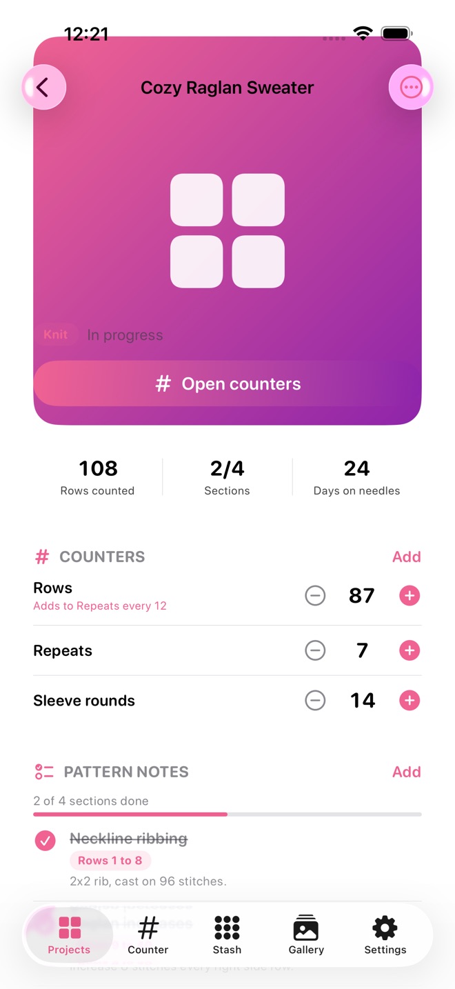 RowCounter: Knit & Crochet screenshot 4