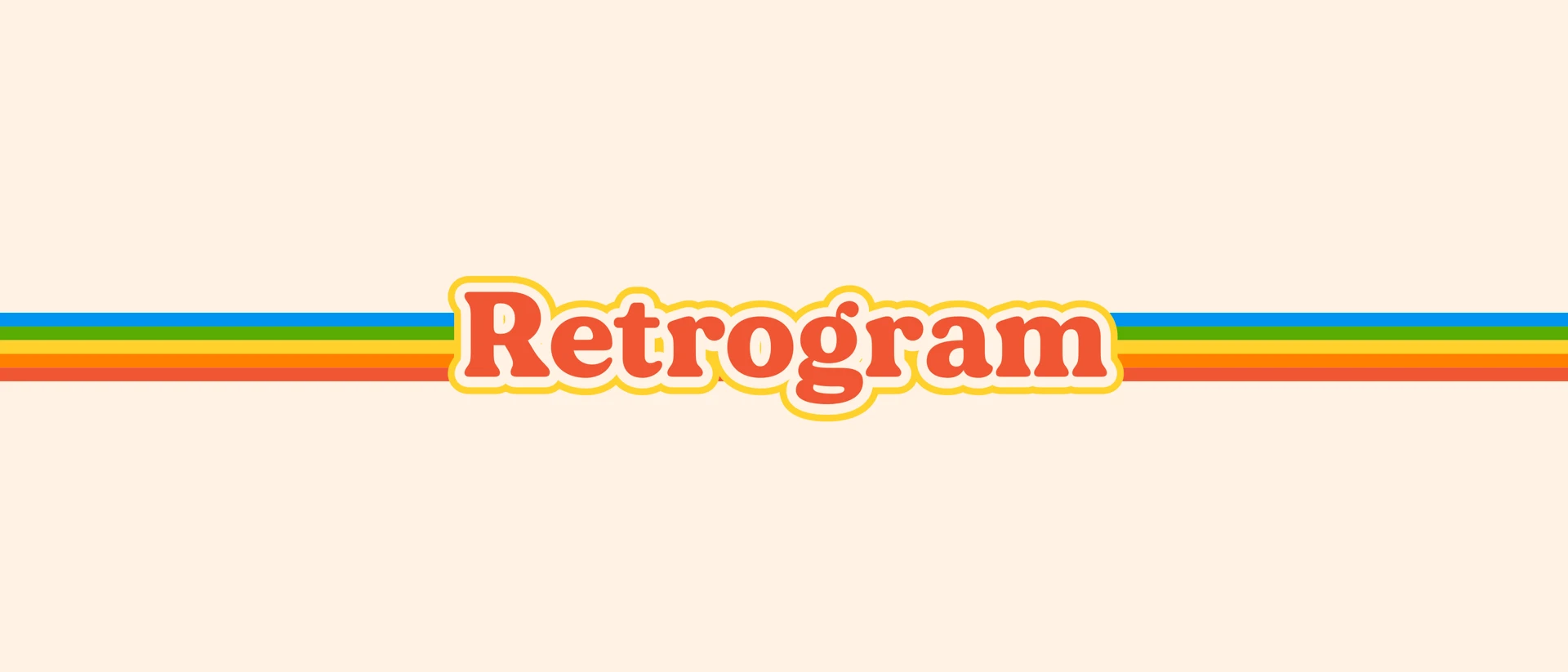 Retrogram product page header