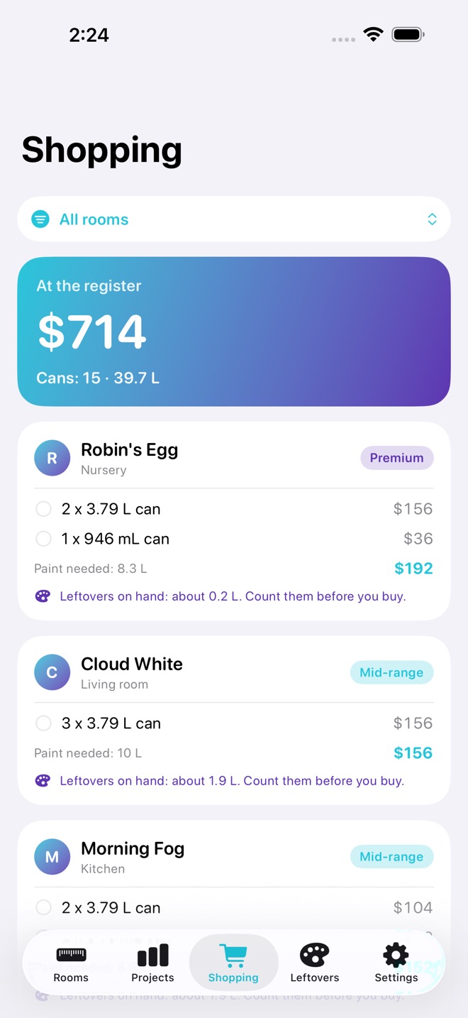 CoatCount: Paint Estimator screenshot 5