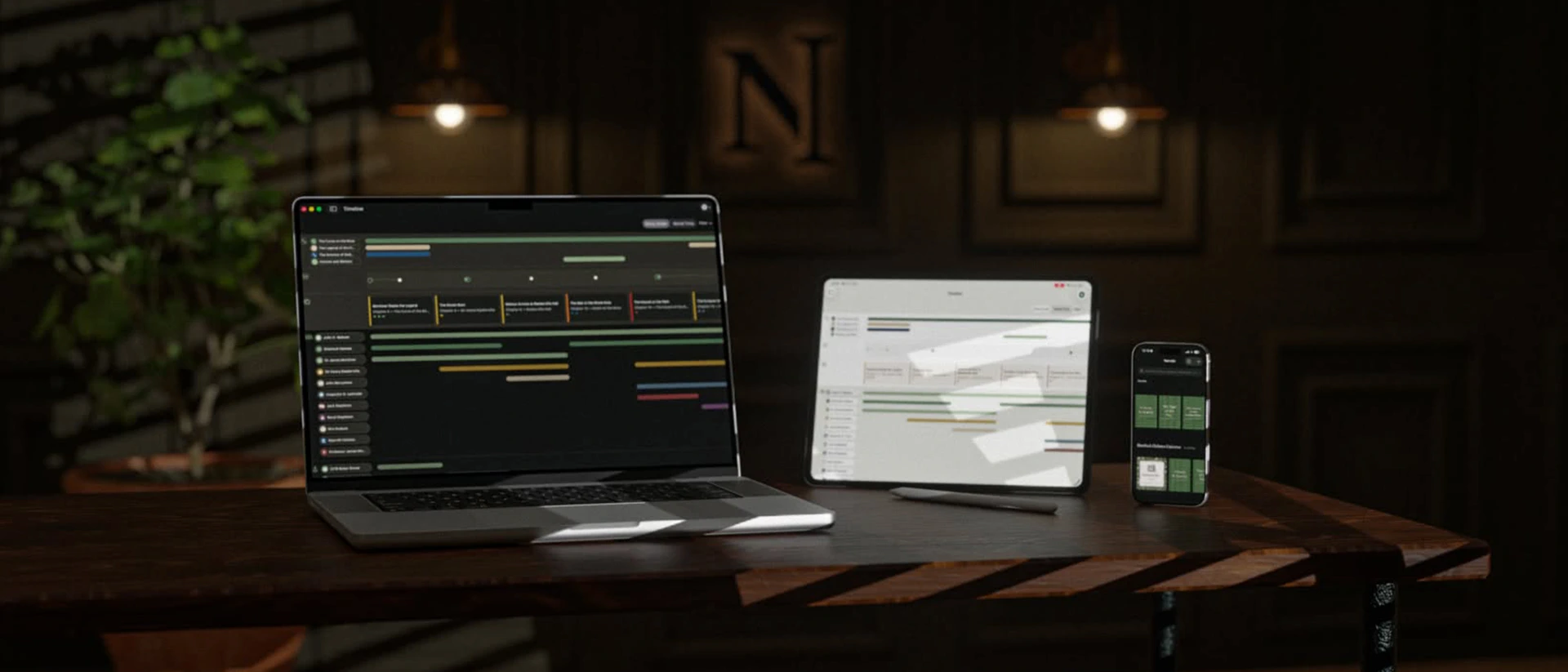 Narrativ Timeline product page header