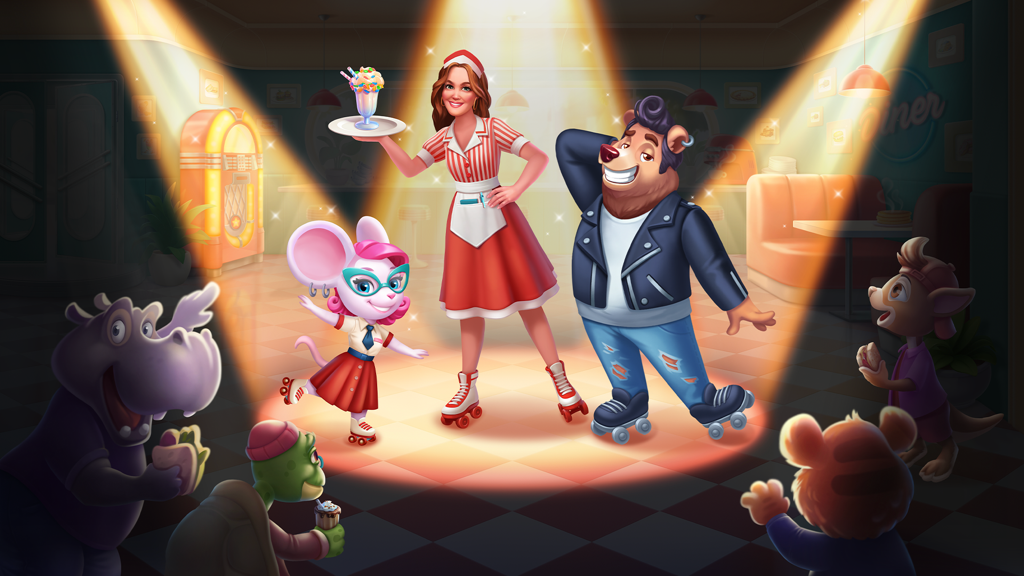 This 50s Diner is a BINGO! - App Store Special Event by Bingo Blitz ...