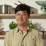 Phil Wang, beef & broccoli noodles and a beer