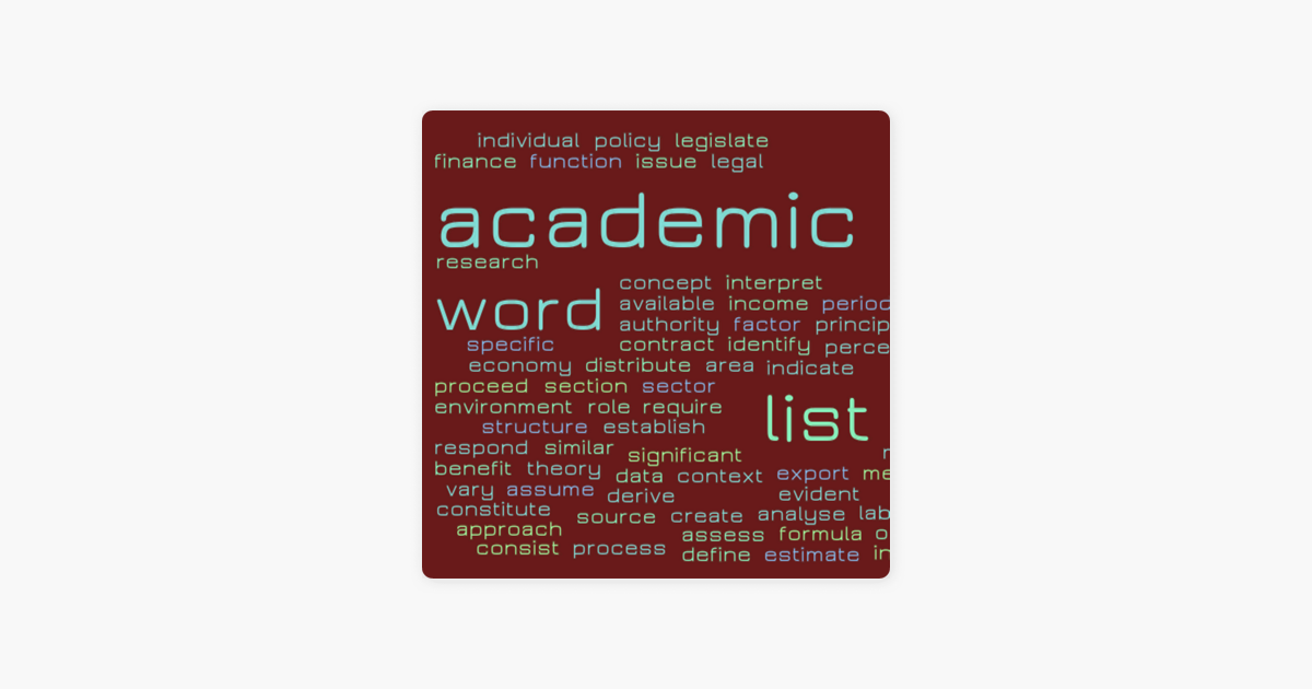 Academic Words – Analyse