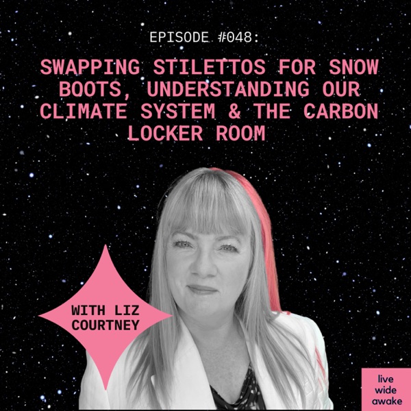 #048 Liz Courtney: swapping stilettos for snow boots, understanding our climate system & the carbon locker room photo