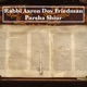 Rabbi Aaron Dov Friedman Parsha Shiur