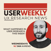 User Weekly - Jan Ahrend