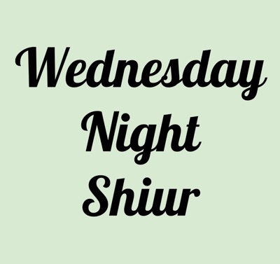 R. Hecht's Wednesday Night Shiur