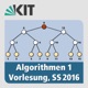 Algorithmen 1, SS2016, Vorlesung