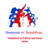 Democrat vs Republican artwork