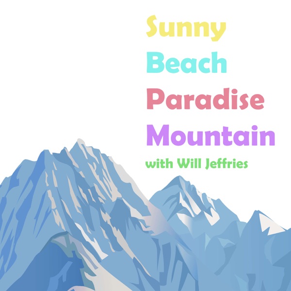 Sunny Beach Paradise Mountain Artwork