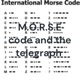M.O.R.S.E code and the telegraph 
