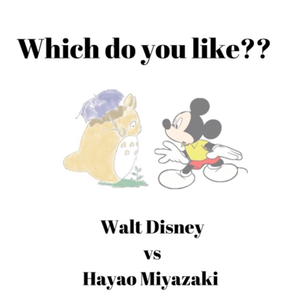 Walt Disney vs Hayao Miyazaki Artwork