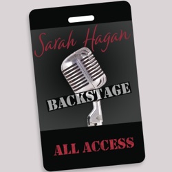 Sarah Hagan Backstage with Demian Arriaga
