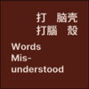 打脑壳WordsMisunderstood - Jinji