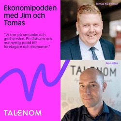 Snart nytt avsnitt med Ekonomipodden med Jim och Tomas