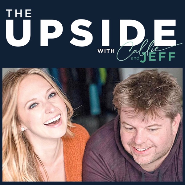 THE UPSIDE with Callie and Jeff Dauler banner backdrop