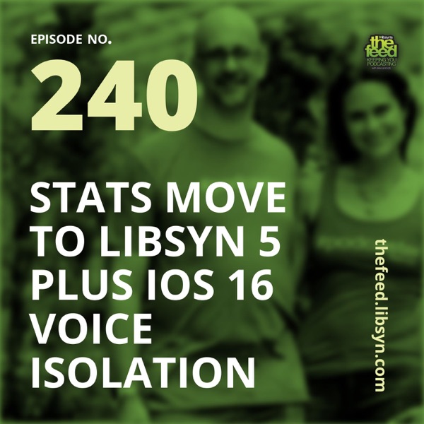 240: Stats Move To Libsyn 5 Plus iOS 16 Voice Isolation photo