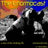 Logo of the podcast The Enormocast: a climbing podcast