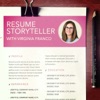 Resume Storyteller with Virginia Franco artwork